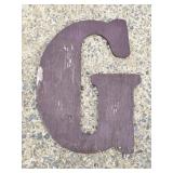 Wooden Letter "G" Wall Decor 14"x 18"