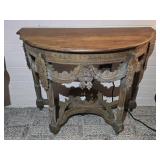 Louis XVI Style Half-Moon Console Table 38"W 17½"D
