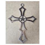 Aluminum Cross Wall Decor 9"x 11½"