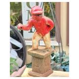 Cadt Iron Lawn Jockey Figure 10½" tall