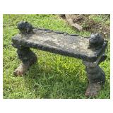 26" x 14" Garden Concrete Bench