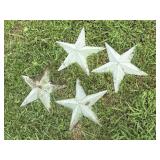 4) 12" Decorative Metal Stars