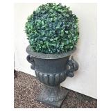 11" Planter & Artificial Plant