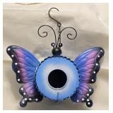 Hanging Tin Butterfly Birdhouse 10"W 9ï¿½"H
