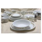 Vintage Corelle Butterfly Gold Dinnerware Set