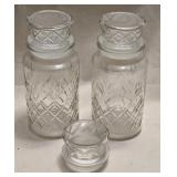 2 Vintage Planters Peanut Storage Jars & Extra