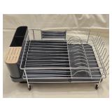 Black & Chrome Dish Drying Rack 9"x 12ï¿½"