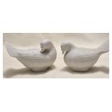 2 Bone China Doves 5ï¿½"L 3ï¿½"T