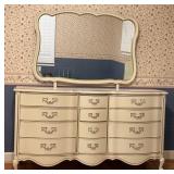 vintage French Provincial Style Cream and Gold