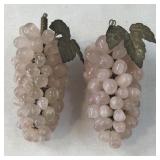 Vintage Bunch of Grapes in Rose Quartz Natural