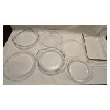 Clear Glass Pie Plates & Casserole Dish