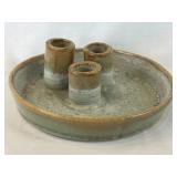 Pigeon River Pottery Tri Graduated Drip Glazed