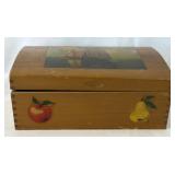 Wooden Cedar Keepsake Chest Jewelry Box Sailboat