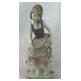 Vintage Lladro 1187 Retired Figurine Girl With