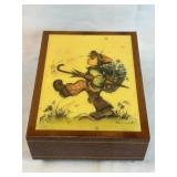 Vintage HUMMEL MUSIC BOX JEWELRY BOX SWISS