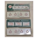 2 Vintage Sterling Adding Machines