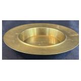 Polished Brass Stacking Communion Bread Plate or