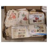 Box of Vintage Clothing Patterns