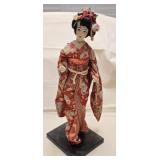 Japanese Geisha Doll on Stand 18ï¿½" T
