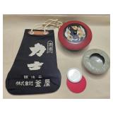 Japanese Bag, Lidded Lacquerware Bowl, Somaware