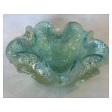 Vintage Murano Style Sea Foam Bowl/Ashtray with