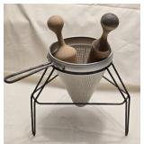 Aluminum Cone Colander Strainer