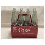 Vintage Plastic Coke Crate & Bottles