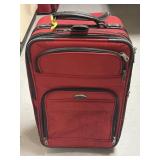 Atlantic Travel Suitcase Red 13.5ï¿½ X 23ï¿½ X 10ï¿½
