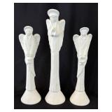 USA Clay Porcelain Snow Powder Angel Figurines