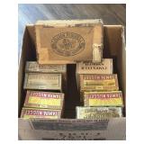 Several Vintage Cigar Boxes As Pictured
