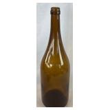 Vintage Extra Large Brown Glass Wine Bottle