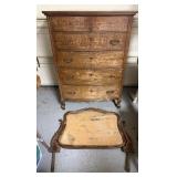 Vintage Chest of Drawers and Mirror GREAT.
