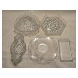 Assorted Glass Bowls, Trays & Dishes