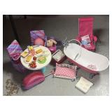 Assorted Lot of Doll Furniture and Accessories