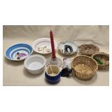 Bowls, Baskets, Candleholder, Hardware & more
