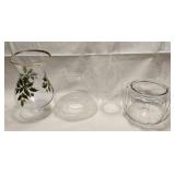 Glass Vase, Chimney, Globe & Jar