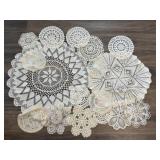 Several Assorted Doilies As Pictured