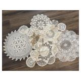 Several Assorted Doilies As Pictured