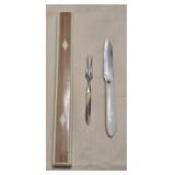 Handcrafted Folding Knife, Fork & Storage Box