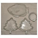 Clear Glass Trays