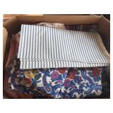 Large Box Of Assorted Pieces of Material As