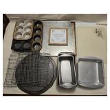 Assorted Baking Pans, Wire Racks & Trays