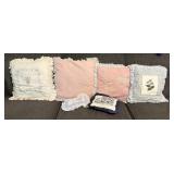 Vintage Needlepoint Throw Pillows As Pictured