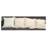 Vintage Needlepoint Throw Pillows As Pictured