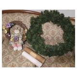 2 Wreaths & Rolled Prints