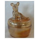 Vintage Jeannette Carnival Glass SCOTTY DOG