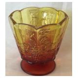 JEANNETTE GLASS VASE AMBERINA 1950