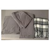 Chatham Checkered Fringe Throw Blanket and Bare