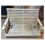 Hanging Porch Swing With Chains 46ï¿½ W 28ï¿½ D 25ï¿½ T