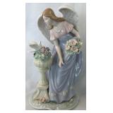 Vintage Members Mark Hand Painted Porcelain Angel